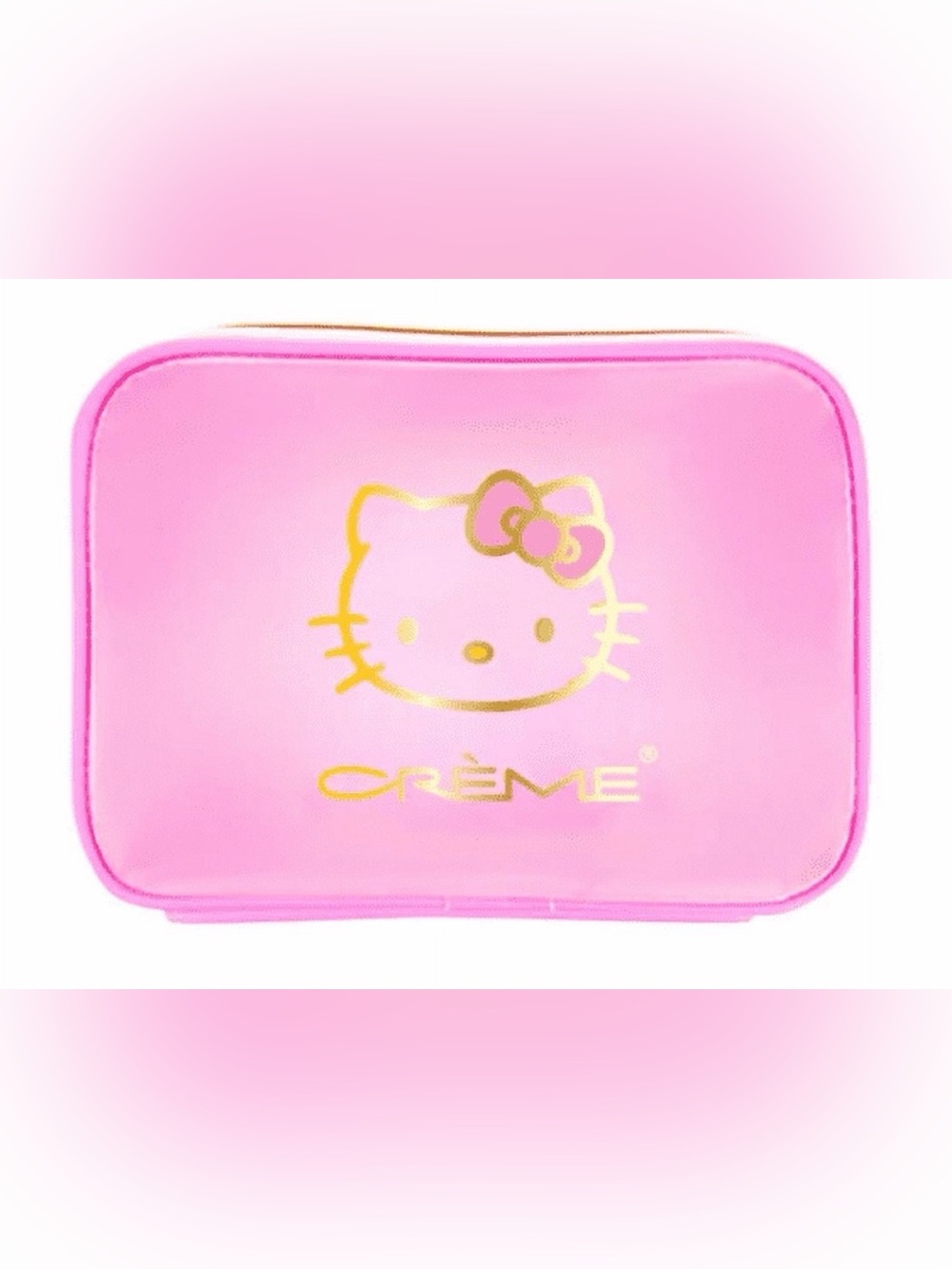 Hello Kitty Pink Crème Cosmetic Travel Case